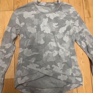 lululemon athletica Gray Camo Long Sleeve Top